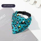Green Polka Dot Saliva Towel / L