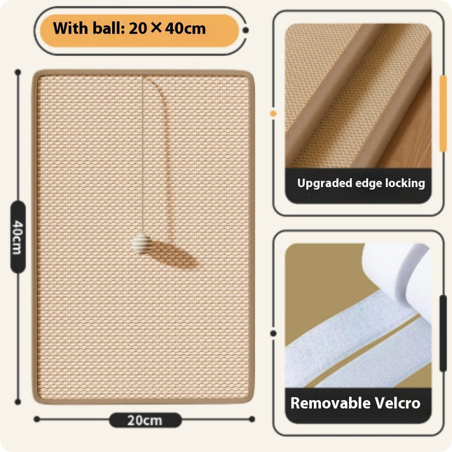 Cat Supplies Sisal Mat Pet Cat Scratch Board Protection Sofa