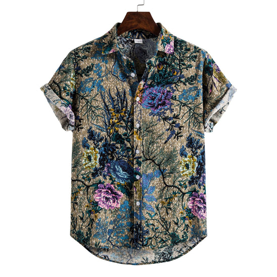 Printing Long Sleeve Shirt Men&