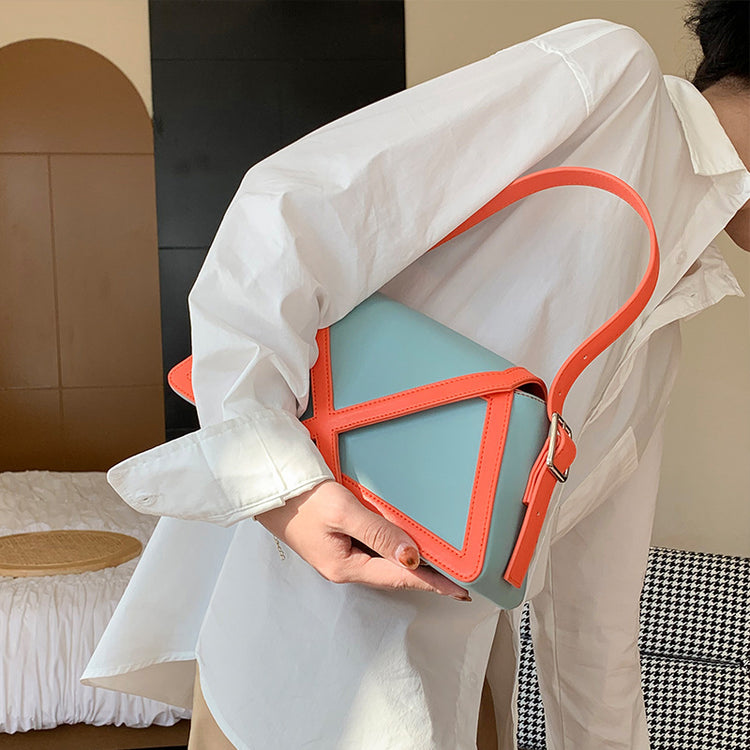 Trapezoid Underarm Bag Women High Quality Shoulder Bag Leather Luxury