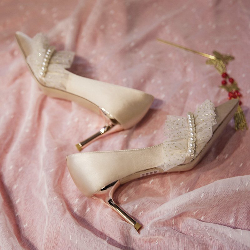 Bridesmaid Shoes Champagne Wedding Shoes