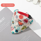 Multicolor Flower Saliva Towel / L