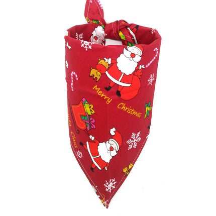 Christmas Pet Supplies Triangle Scarf Saliva Towel
