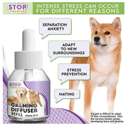 Cat Calming Diffuser & Pet Anti Anxiety Products Feline Calm Pheromones Plug In