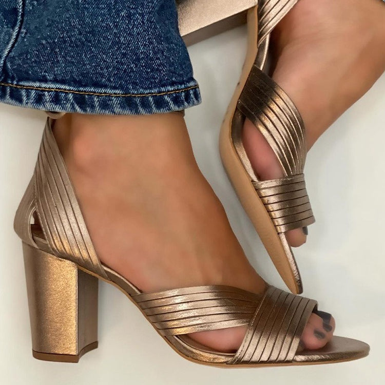 open toe high heel sandals for women