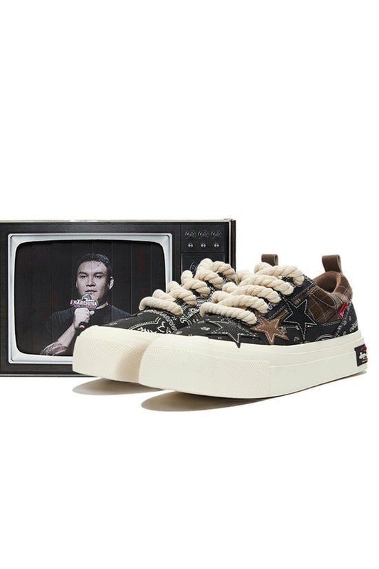 KAALIXTO--Star Canvas Shoes-Paisley - Unisex