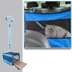 Blue / With pet safety belt / M
