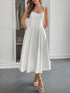 Elegant Graceful Strap Jacquard Maxi Dress Women&