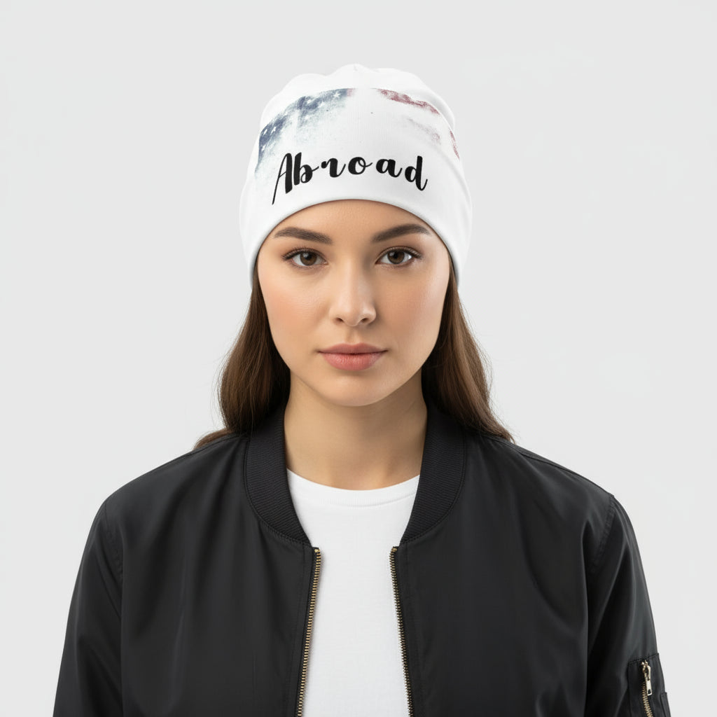 Abroad All-Over Print Beanie