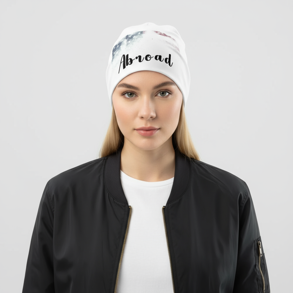 Abroad All-Over Print Beanie