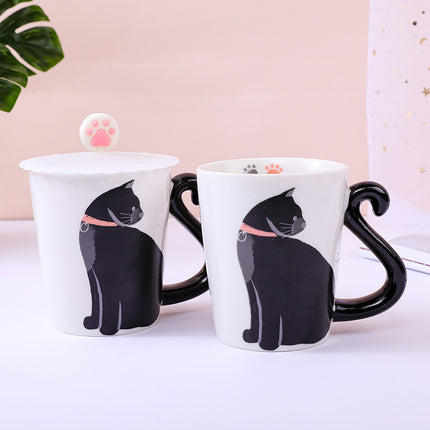 Japanese Style Female Cute Kitten Coffee Cup Cartoon Household