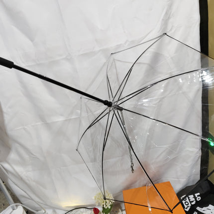 Hot Selling Transparent Pet Supplies Adjustable Pet C Type Umbrella