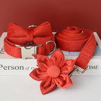 Ring leash bowtie flowers / L