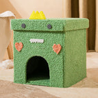 Green little dinosaur / 35X35CM