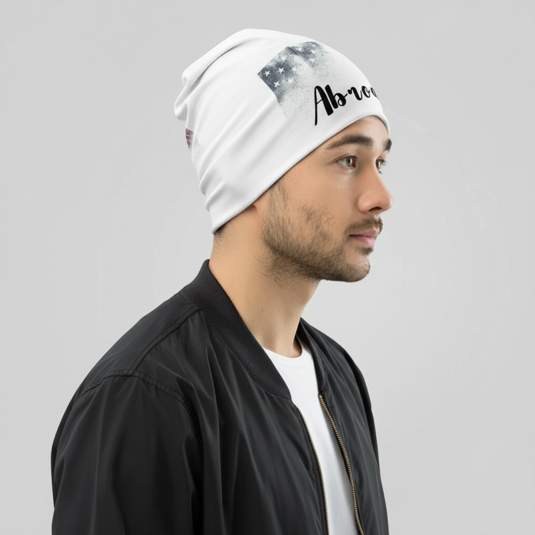 Abroad All-Over Print Beanie